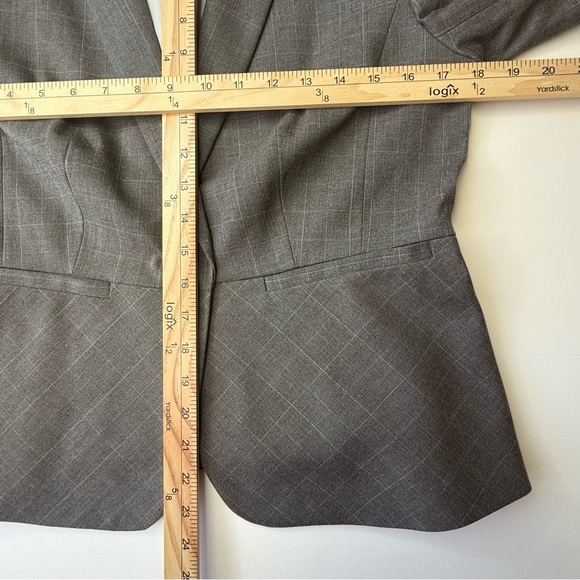 Ann Taylor Plaid One-Button Blazer Career Wear Office Professional Jacket 10 P - Picture 6 of 14